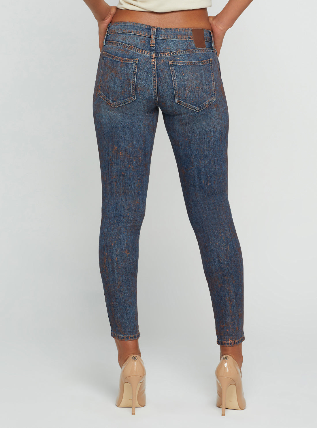 Low-Rise Power Skinny Denim Jeans In Hot Springs Wash