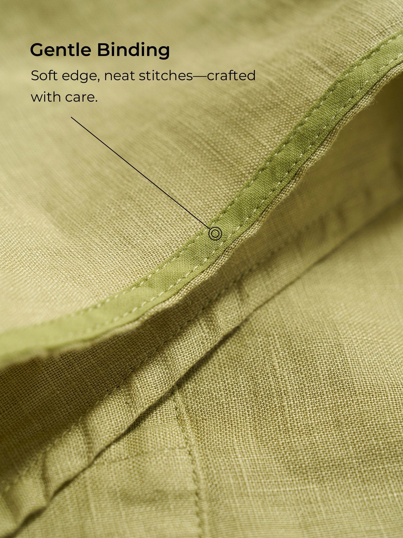 100% Linen Collared Pleated Waist A-Line Midi Dress SAGE