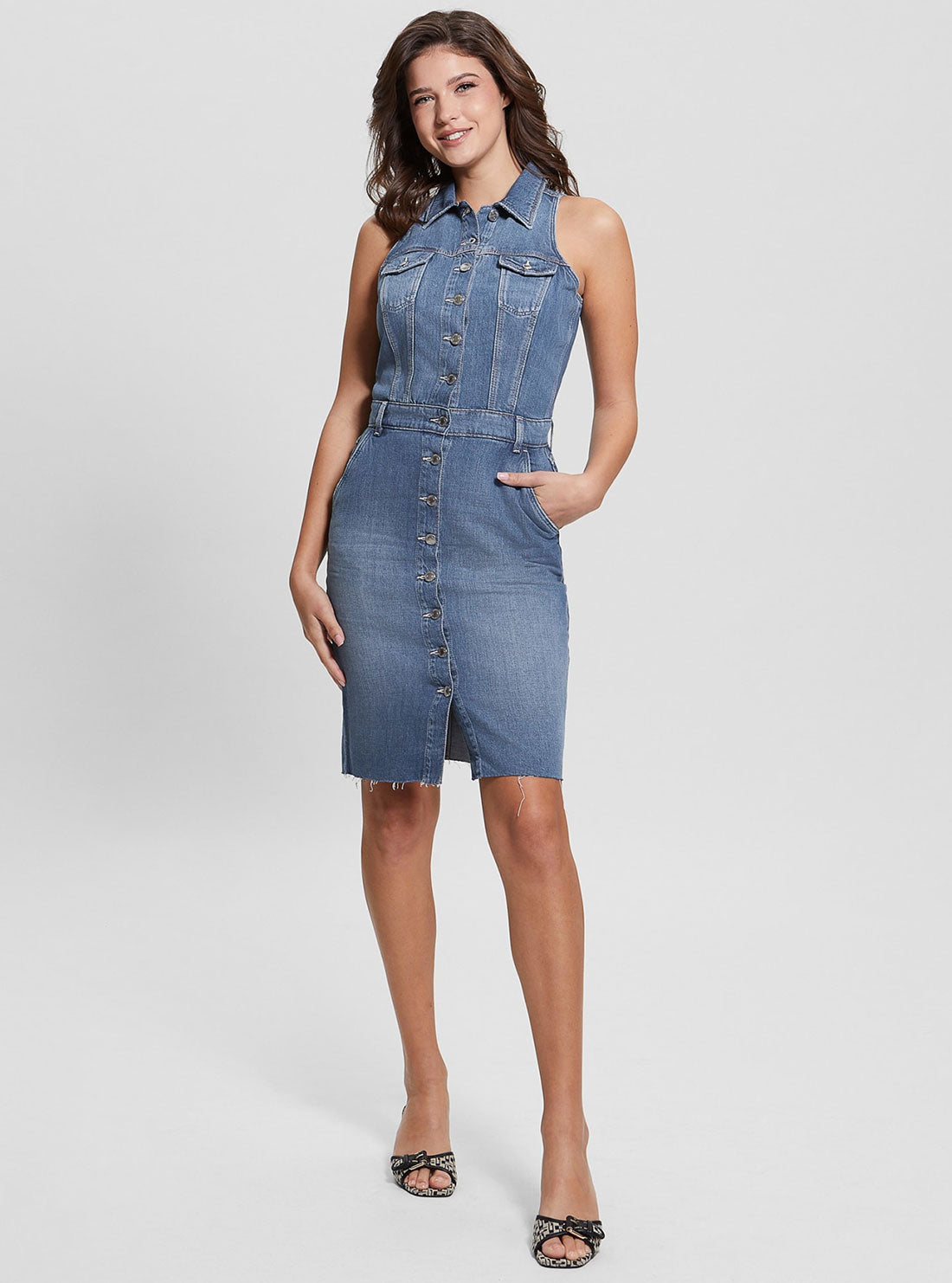 Eco Blue Denim Stacie Mini Dress