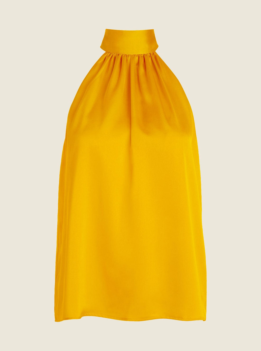 Marciano Yellow Falling Floral Solid Top