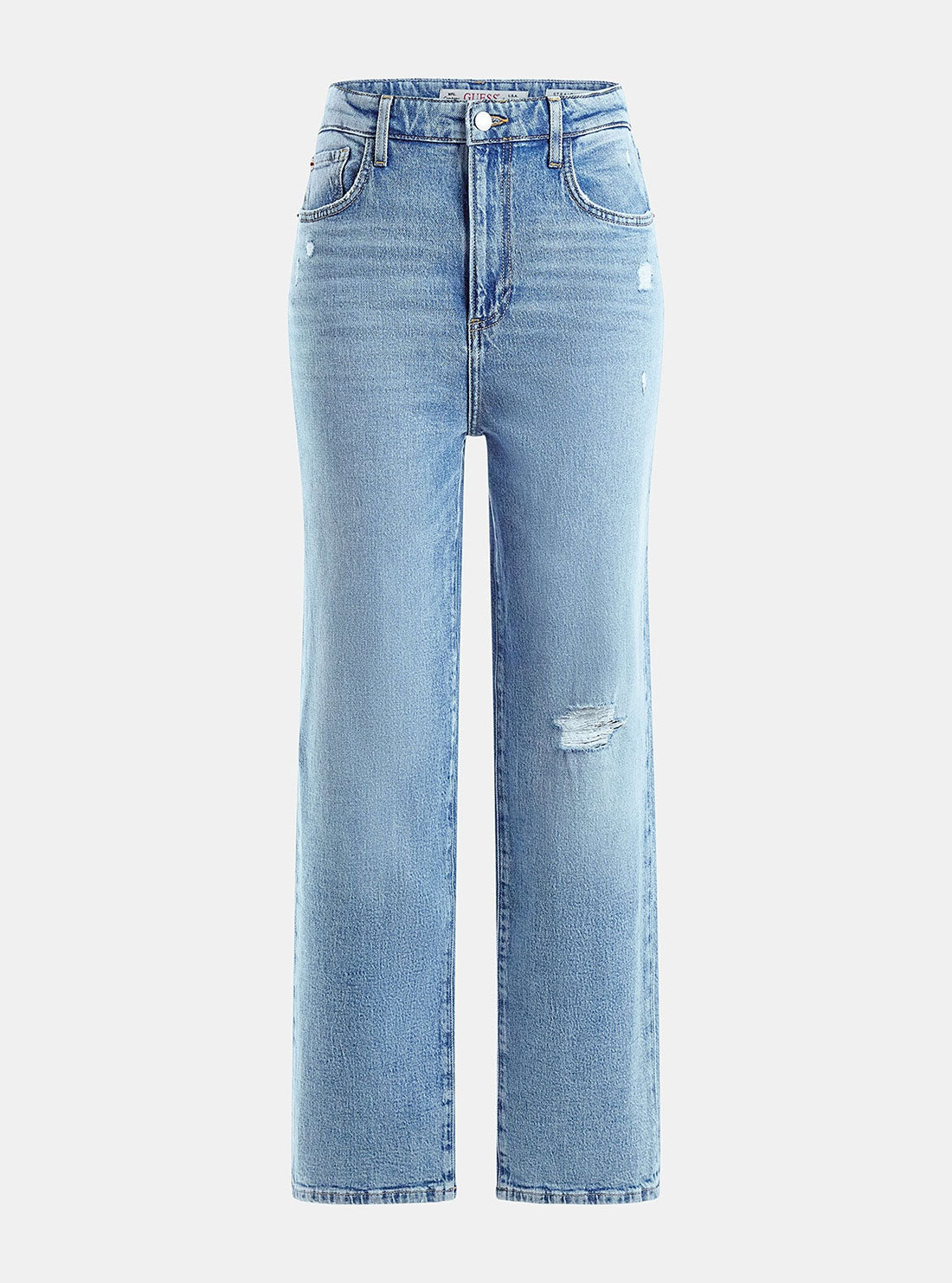Eco High-Rise Melrose Wide Leg Denim Jeans In Target Blue Wash
