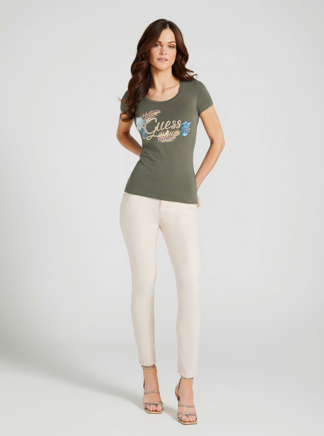 Eco Green Embellish Logo T-Shirt