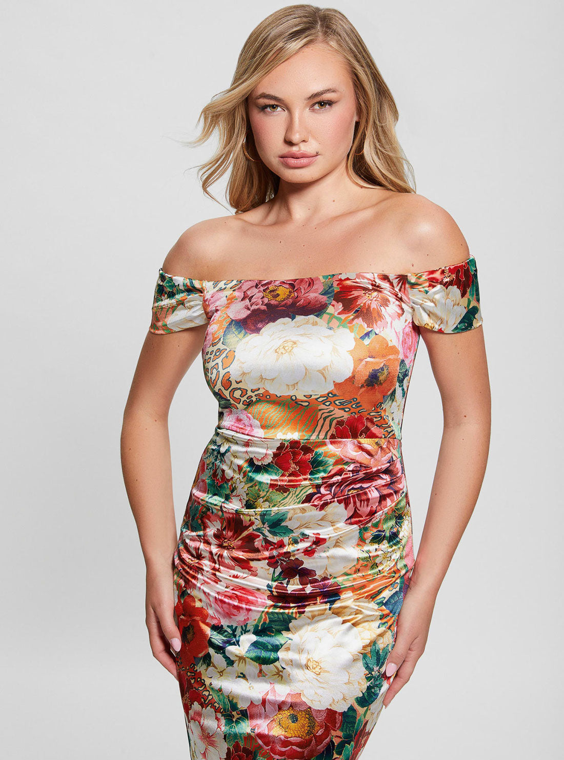 Floral Print Off Shoulder Camila Dress