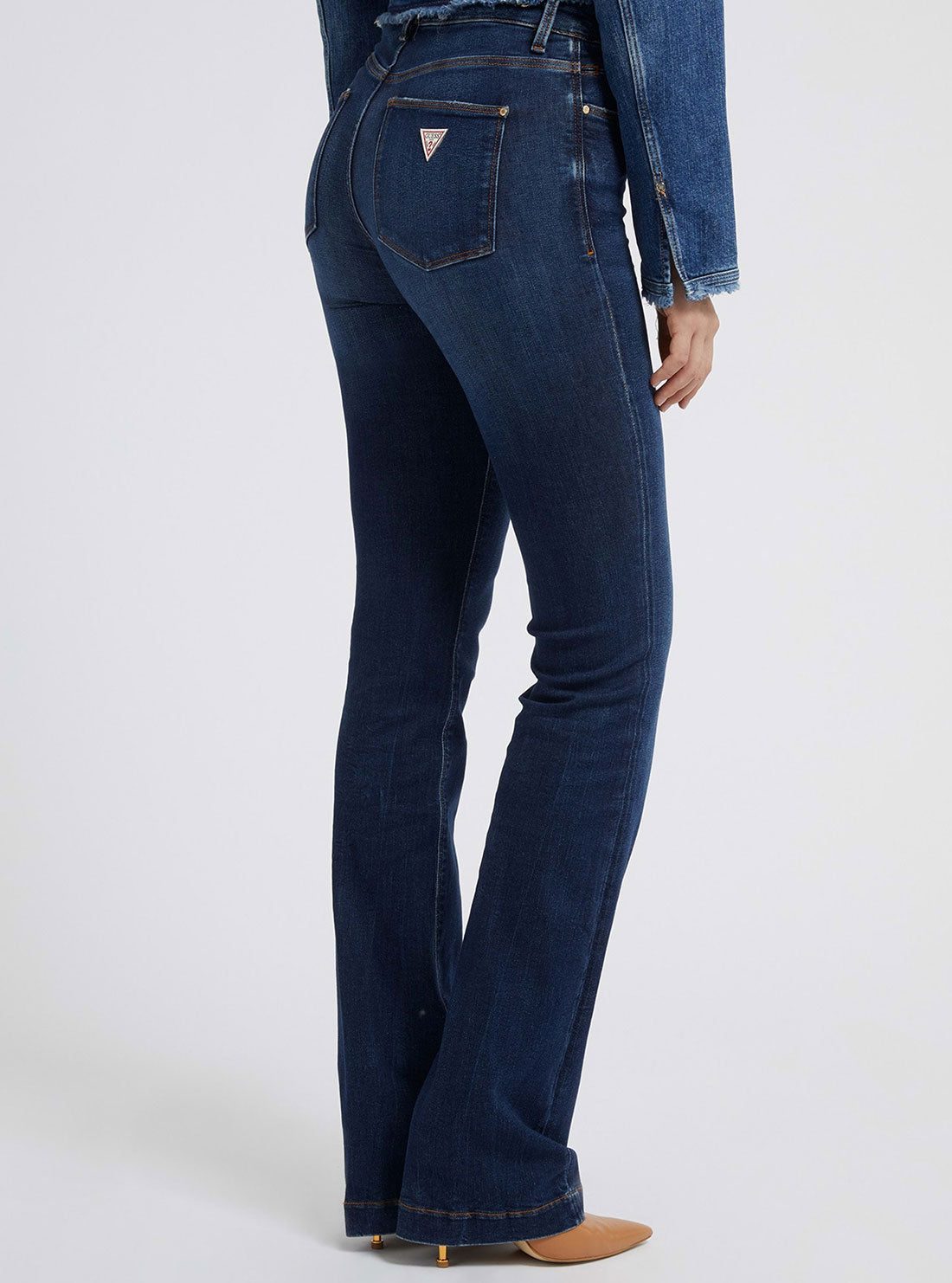 Eco Mid-Rise Slim Sexy Boot Denim Jeans In Carrie Dark Wash