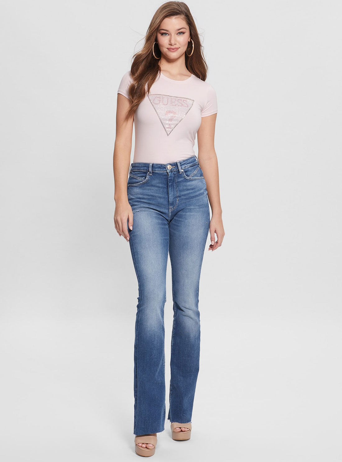 Eco Pink Crystal Logo T-Shirt