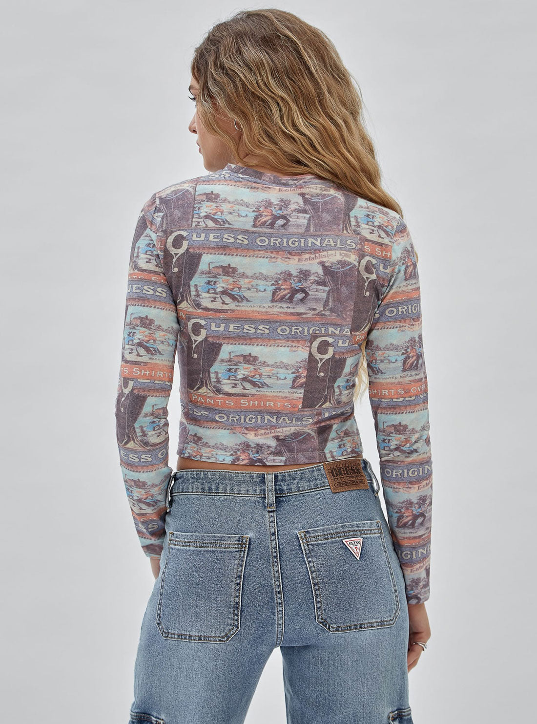 Guess Originals Ranch Vintage Long Sleeve Top