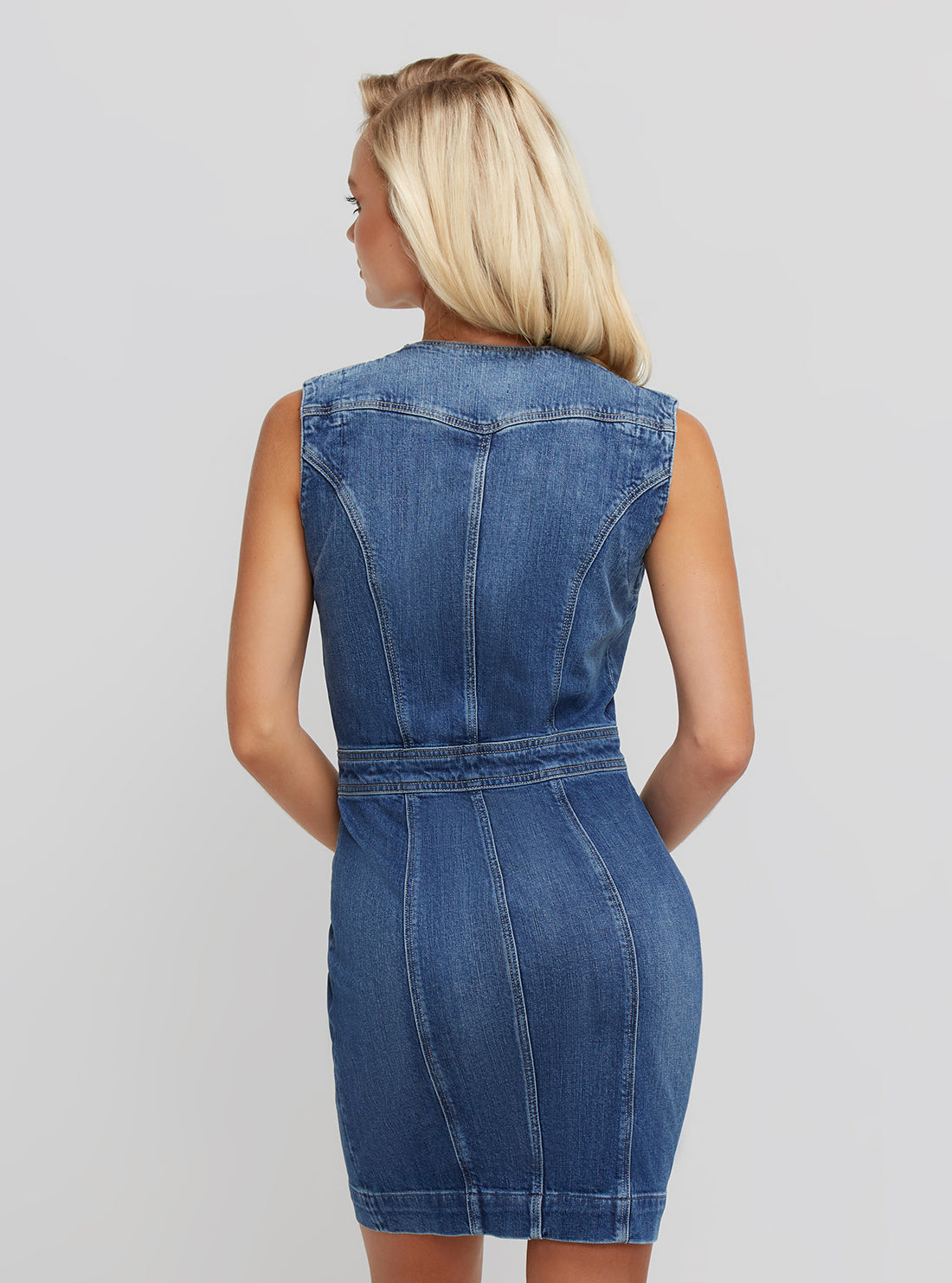 Eco Blue Denim Naira Mini Dress
