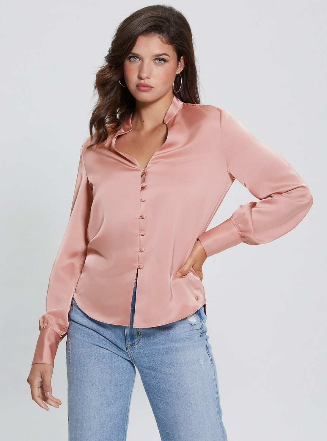 Eco Blush Rita Satin Shirt
