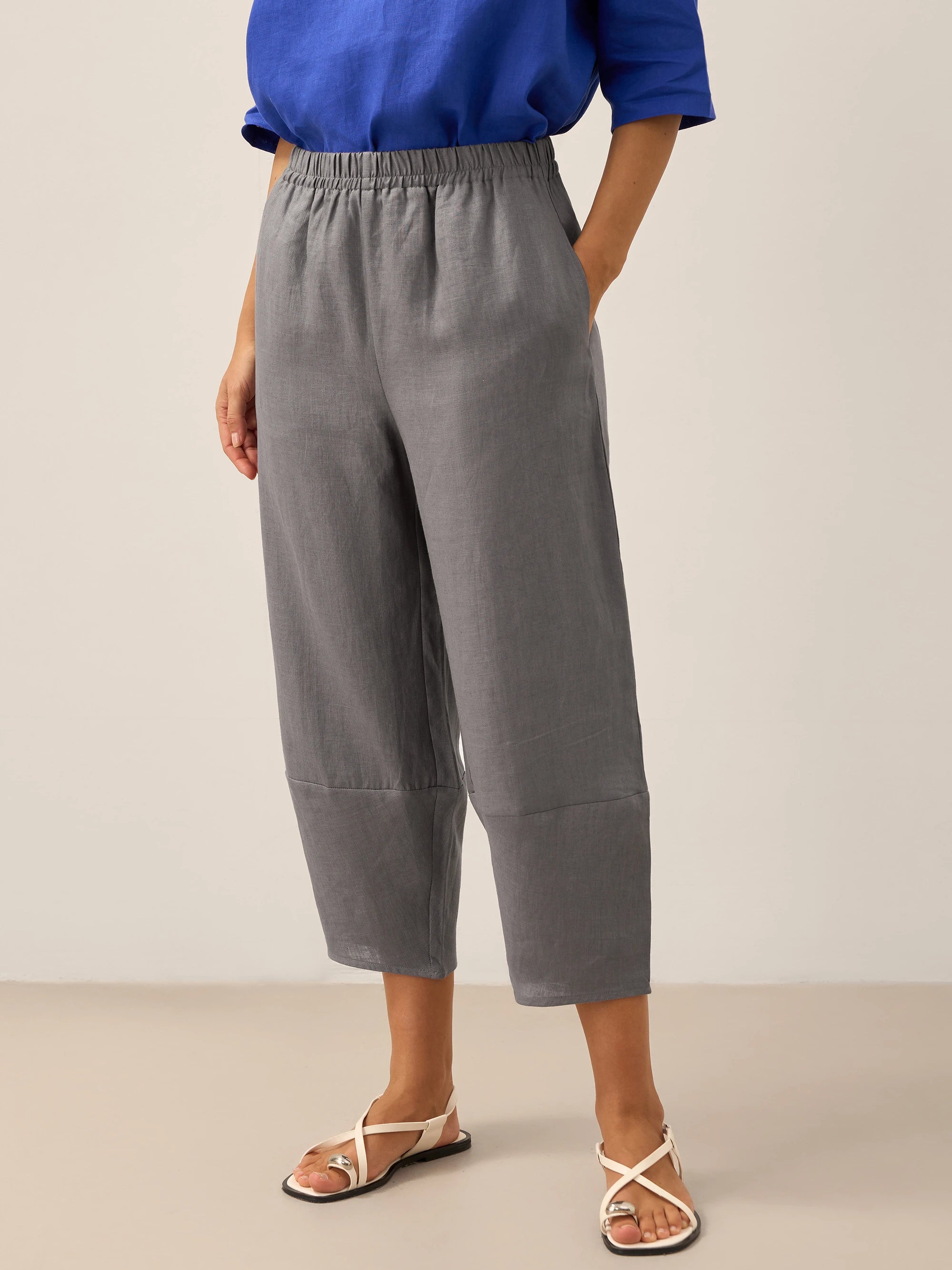 100% Linen Crop Pants RORY