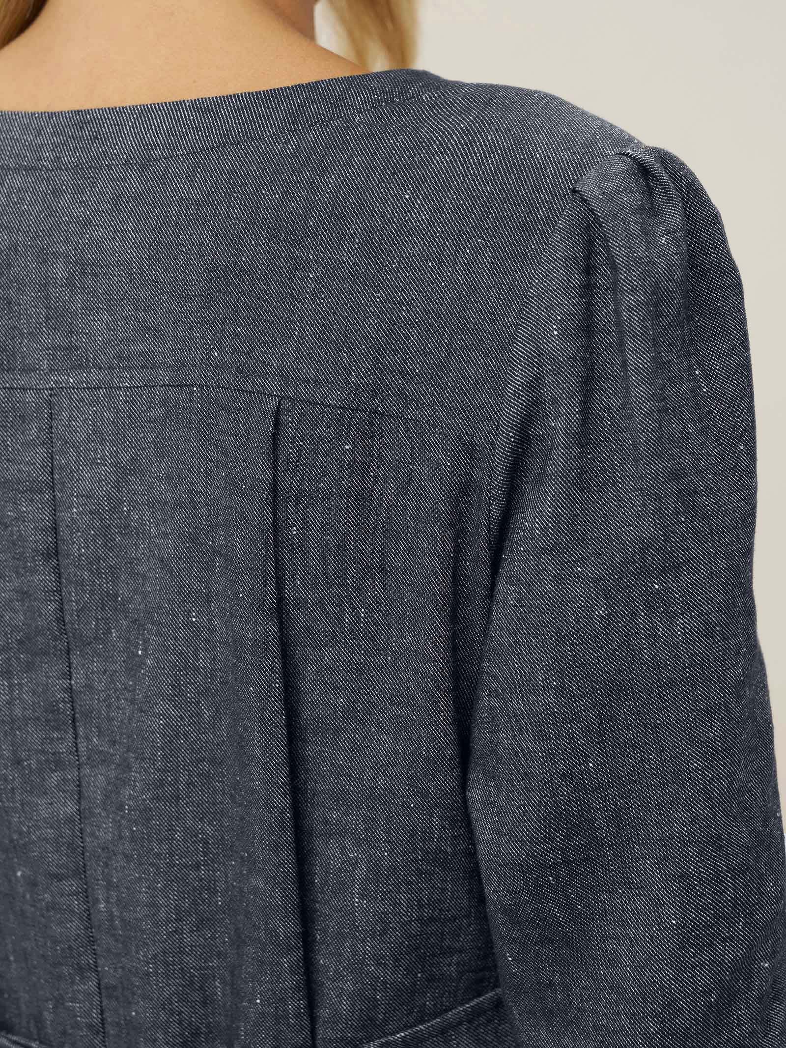 Linen Denim Texture Jacket Dress HANNAH