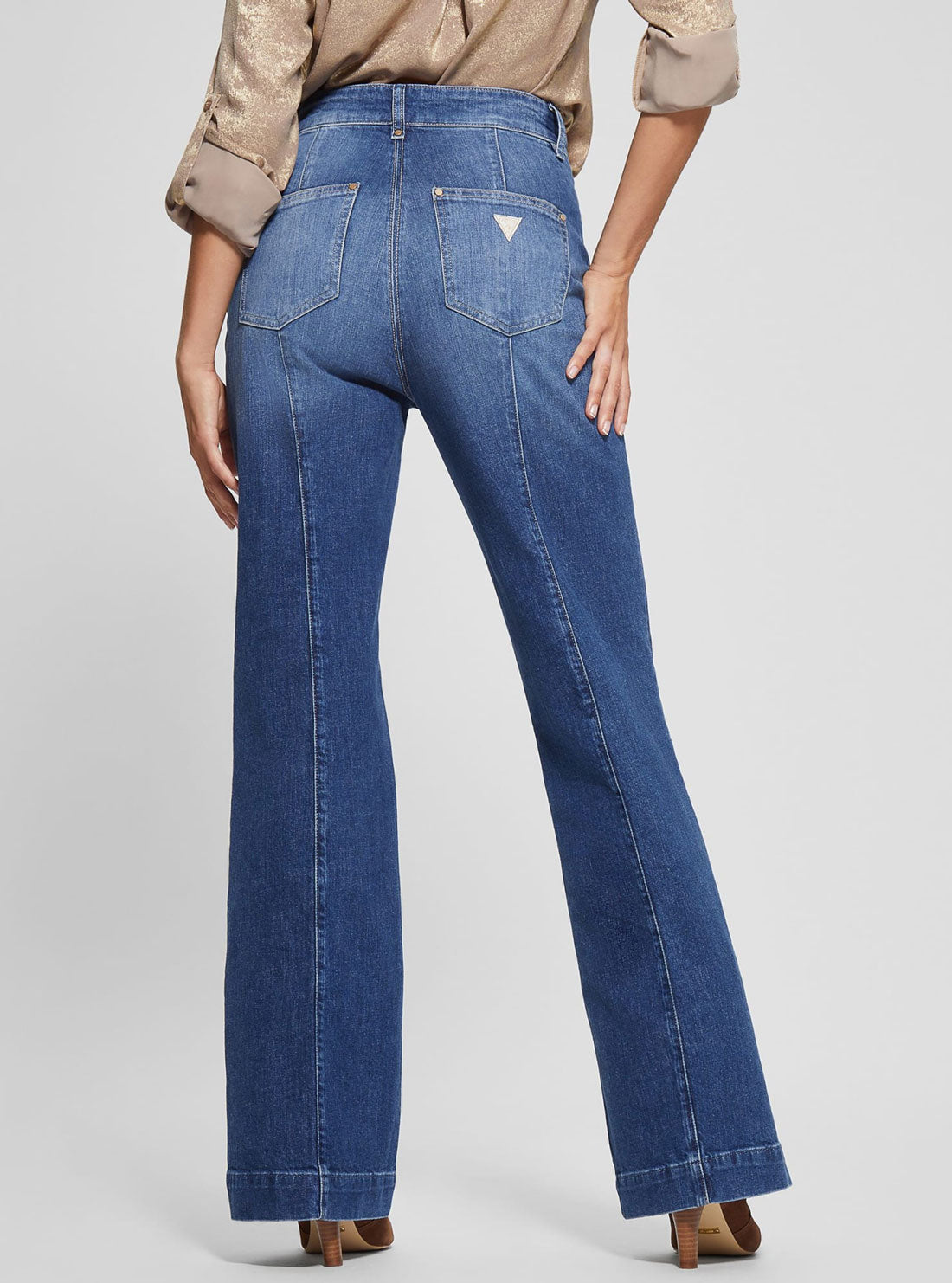 High-Rise Flare Faye Denim Jeans in Enlightment Wash