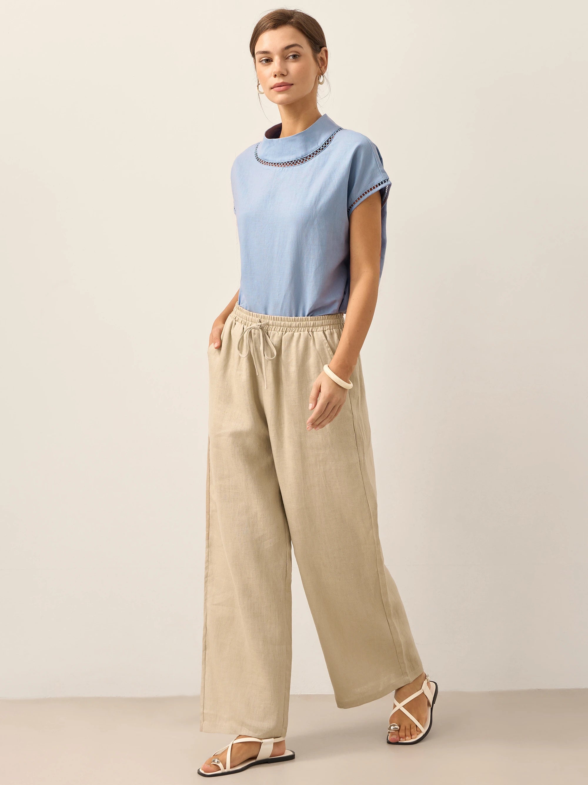 100% Linen Classic Pants LYON