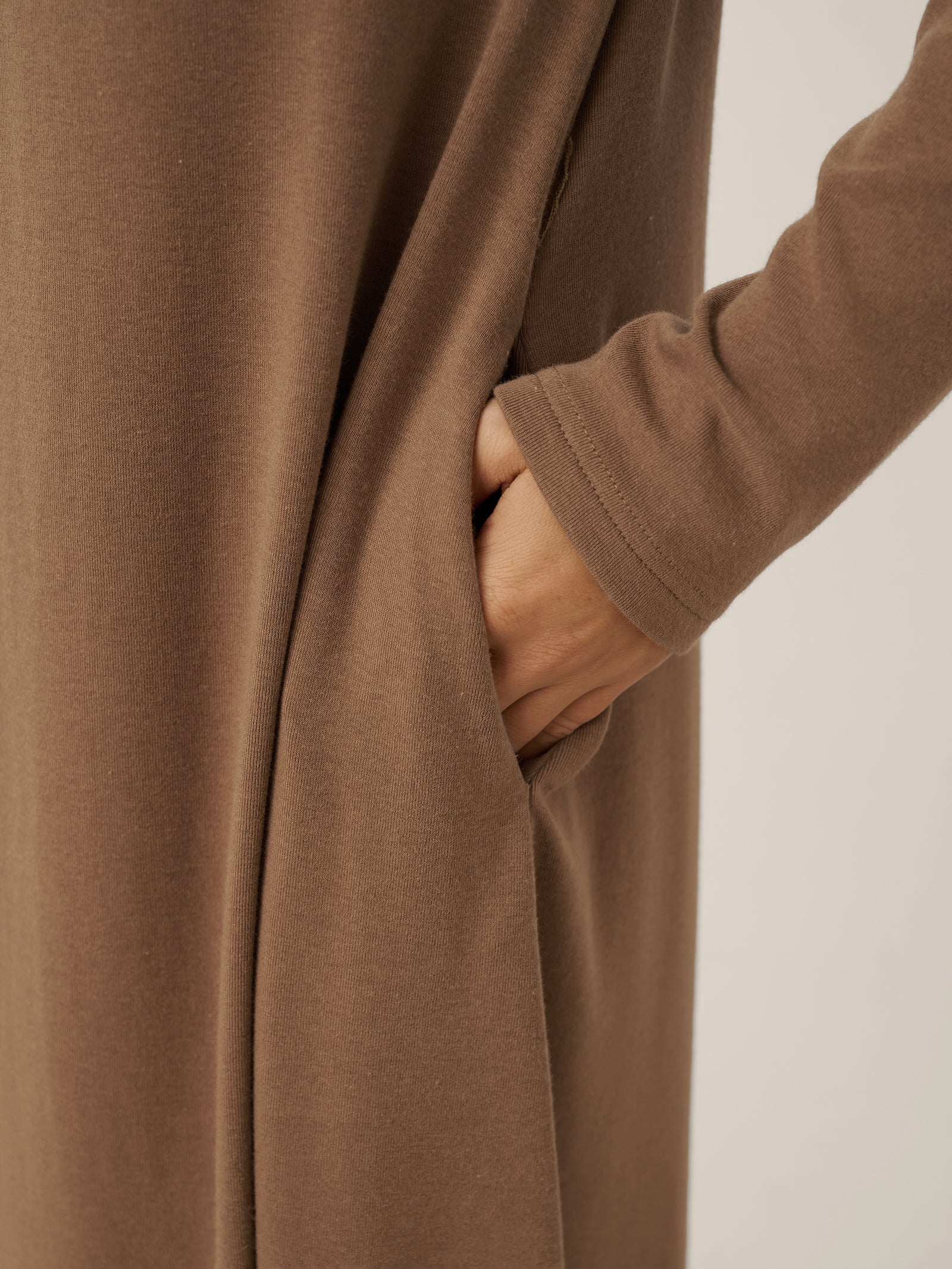 A-Line Curved Hem Stretch Maxi Dress KAYLA