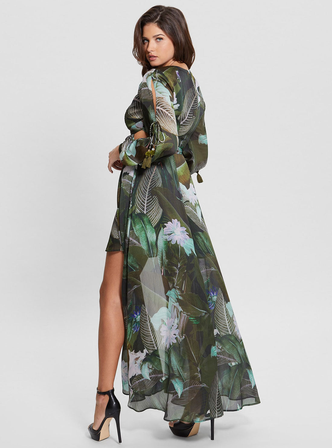Eco Moonlit Tropic Garden Farrah Maxi Dress