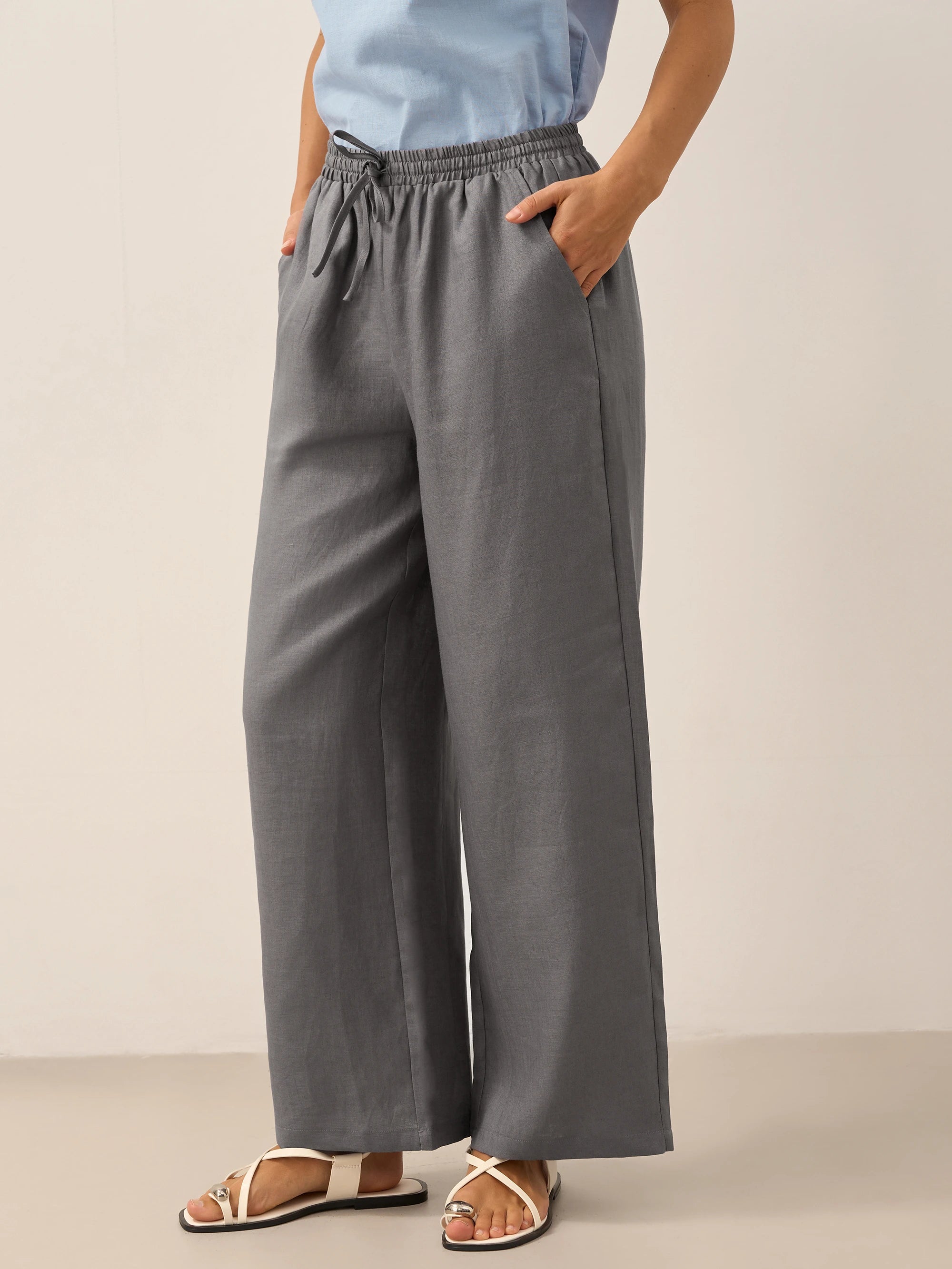 100% Linen Classic Pants LYON