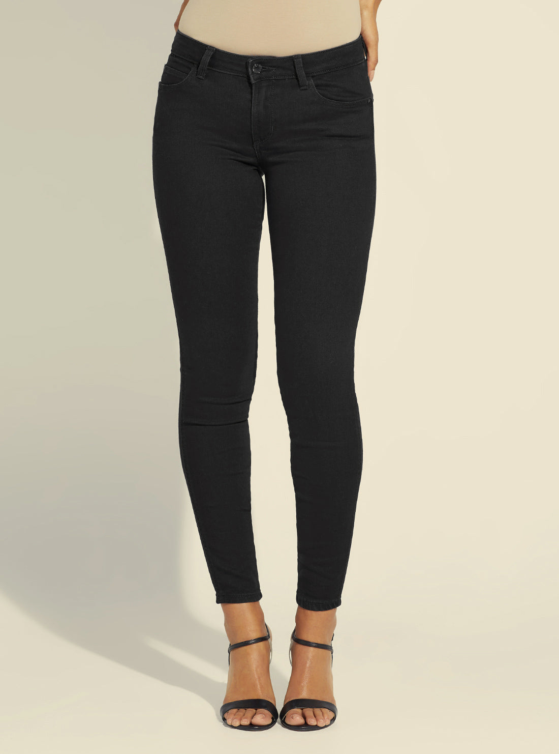 High-Rise 1981 Skinny Leg Denim Jeans In Carrie Black Wash