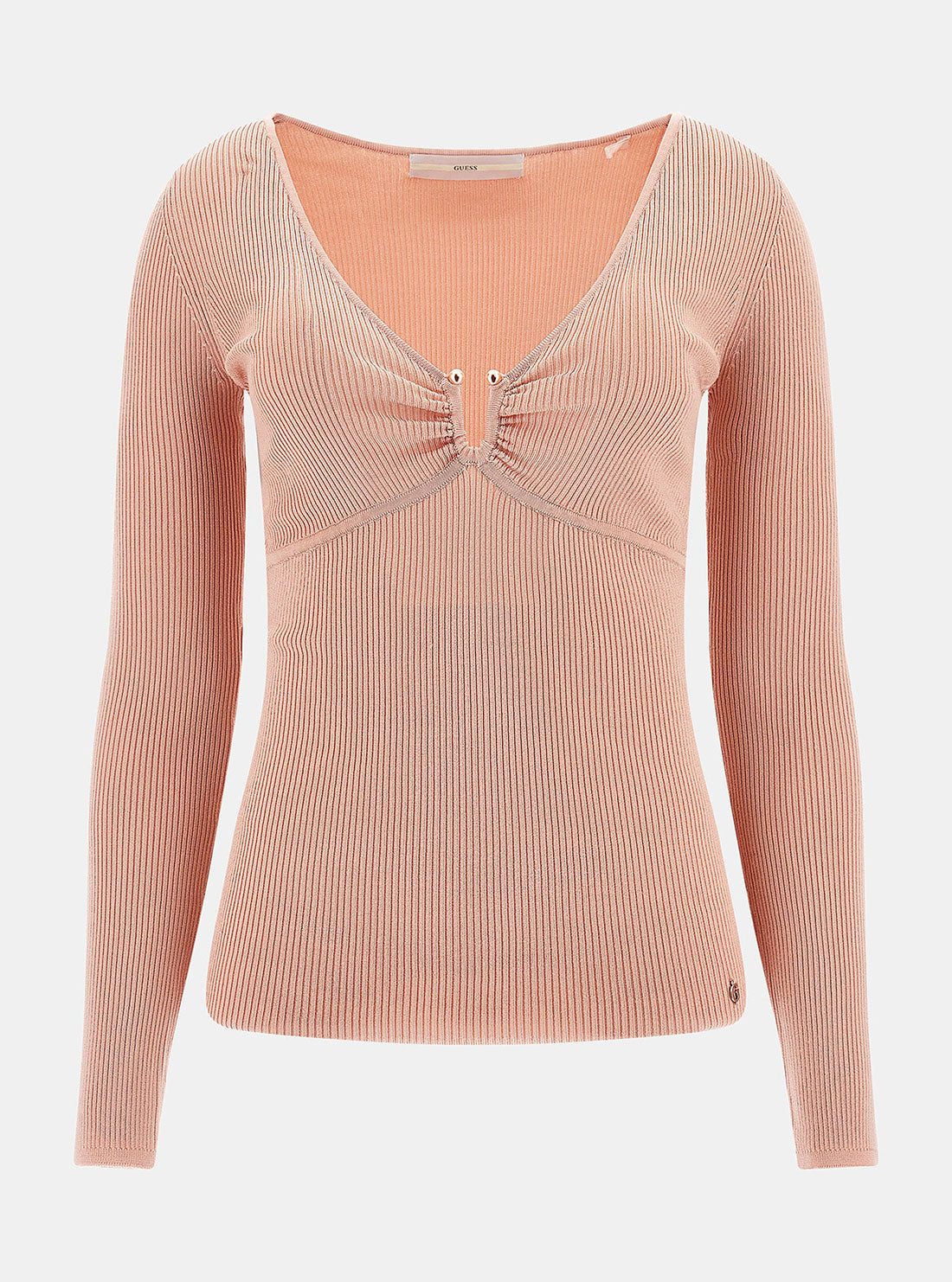 Pink Nicole Rib Knit Top